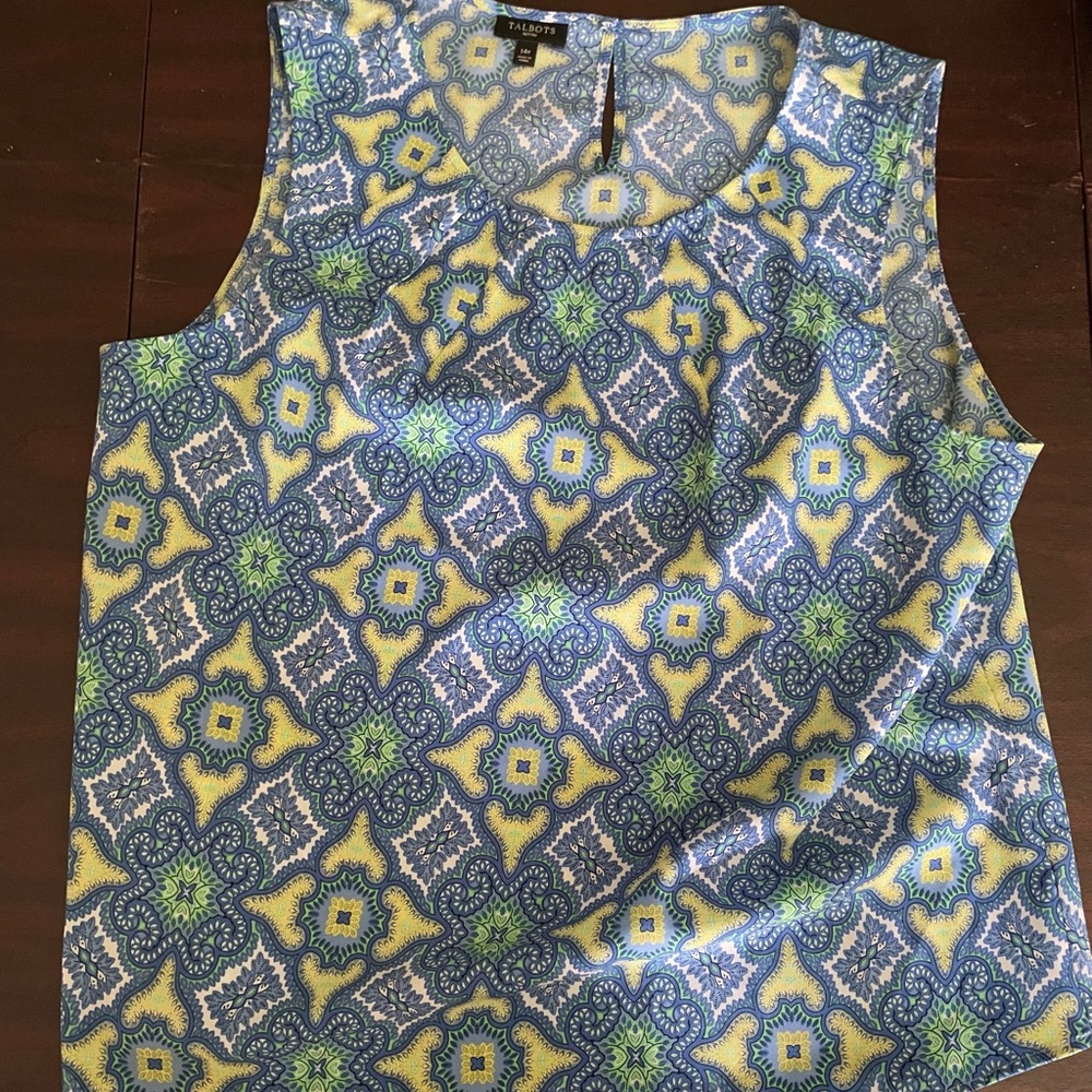 Blue Talbots blouse